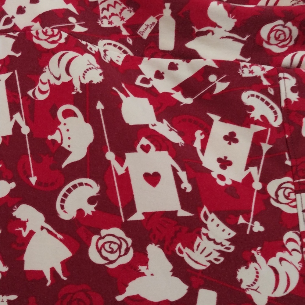 Lularoe Disney Alice in wonderland leggings size TC2 - Picture 2 of 4